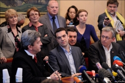 Avec Alexis Tsipras, candidat de Syriza à la Présidence de la Grèce, Mai 2012 