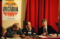 Conférence de presse avec Paolo Ferrero et Antonio Ingroia, Rome Février 2013 